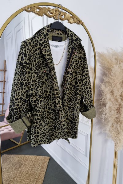 170 51171 Leopar Ceket