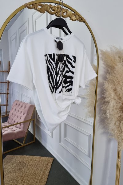 DS 4234 Zebra baskılı tshırt