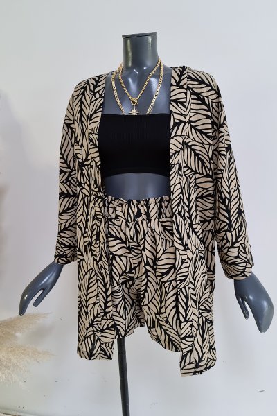 4s 00507  Şort kimono takım