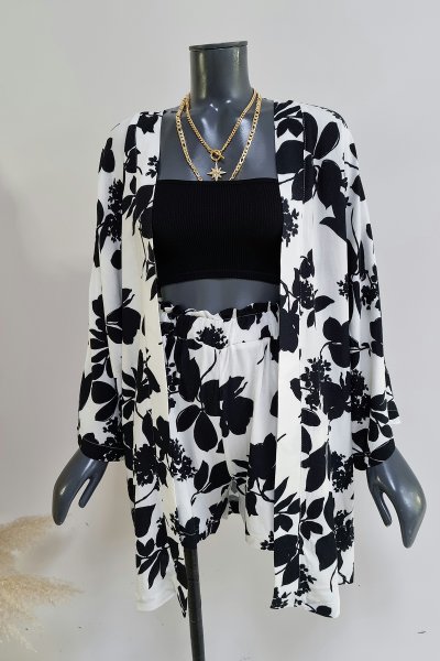 4s 00507  Şort kimono takım
