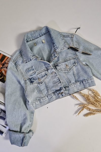 140 65320 Kar yıkama kısa ceket (jean)