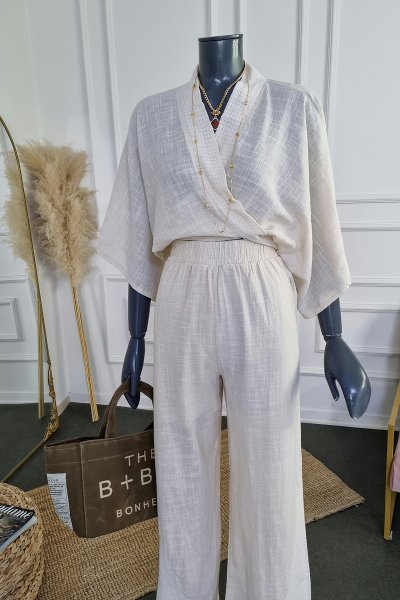 900 7273 Crop pantolon takım