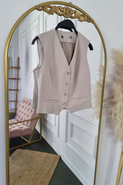 495 8050 Düğmeli astarlı yelek