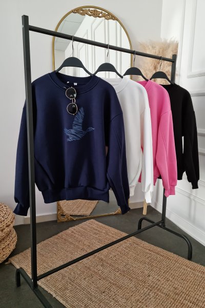 DS 7025 KUŞ BASKILI SWEAT