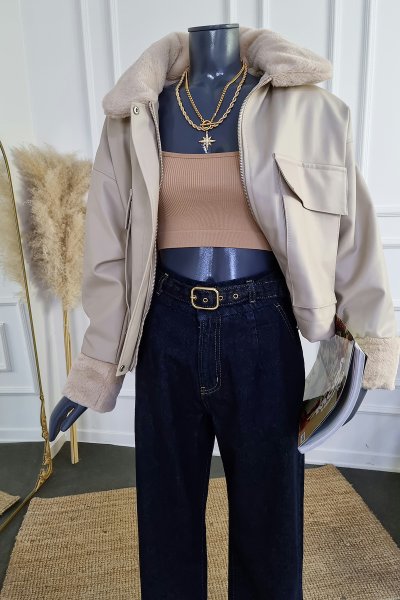 0015 KÖRÜKLÜ CEP DERİ MONT