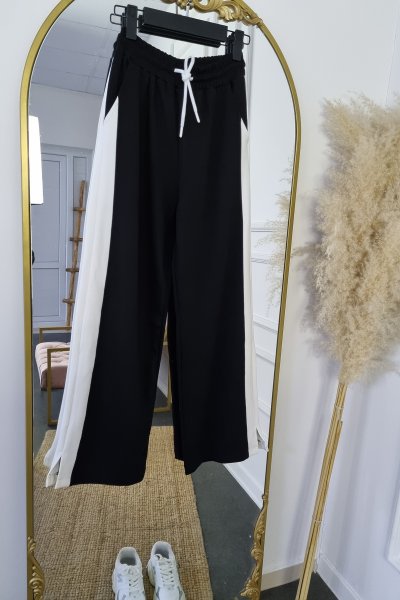 0025 2875 PAÇA YIRTMAÇLI ŞERİT PANTOLON