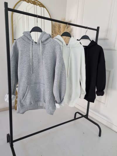 170 17669 İÇİ ŞARDONLU KAPŞONLU SWEATSHİRT