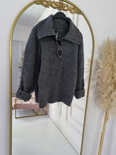 140 10679 POLO YAKA DÜĞMELİ KAZAK