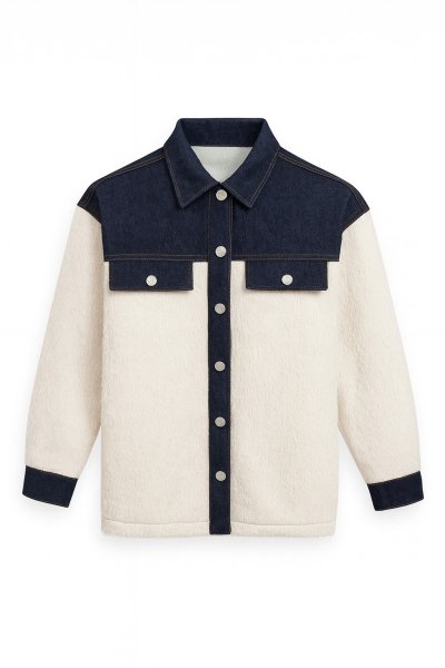 430 0269 DENİM GARNELİ BUKLET CEKET