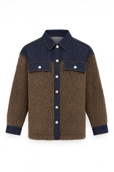 430 0269 DENİM GARNELİ BUKLET CEKET