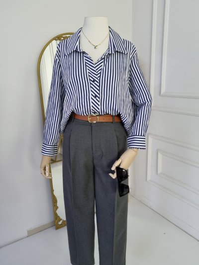 430 0306 ÇİZGİLİ GÖMLEK