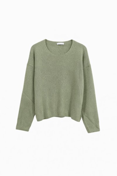 140 10706 OVAL YAKA YUMUŞAK DOKULU TRİKO KAZAK