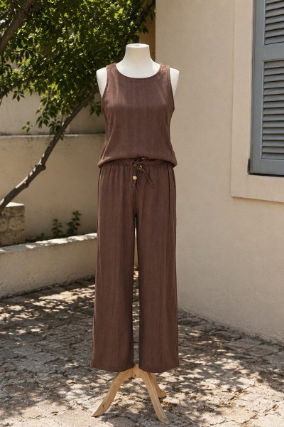 0012 3392 CROP PANTOLON TAKIM