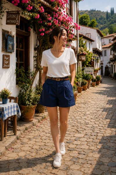 WL001 219 KEMERLİ ŞORT