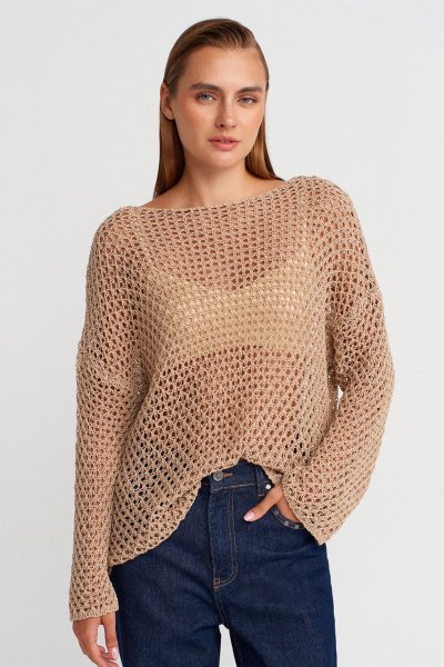 140 10807 AJURLU TRİKO KAZAK