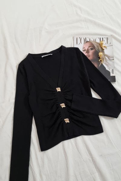 140 10805 DÜĞMELİ BLUZ