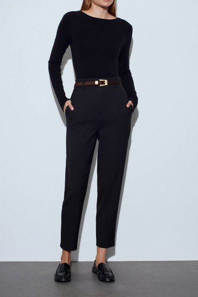 140 72242 KEMERLİ YÜKSEK BEL PANTOLON