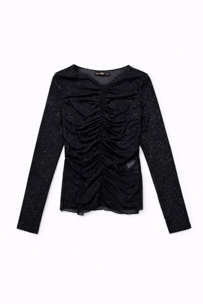 120 30671 SİMLİ TRANSPARAN BLUZ