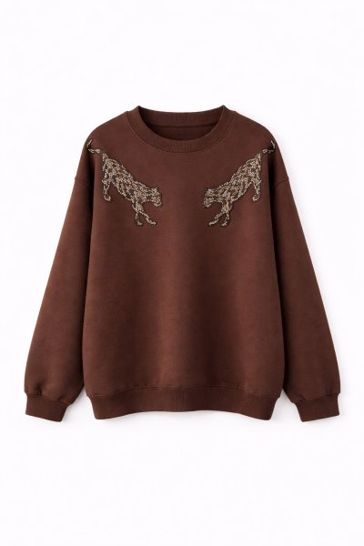 MT001 5757 TAŞLI SWEATSHIRT
