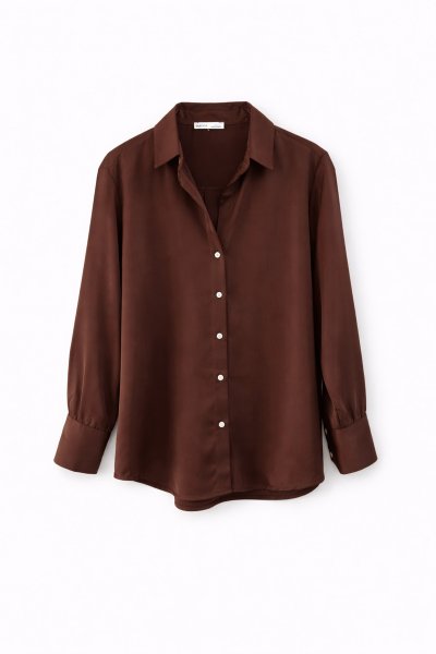 100 DG251073 SATEN GÖMLEK