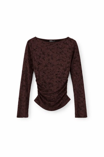 110 17157 YANI BÜZGÜLÜ BLUZ