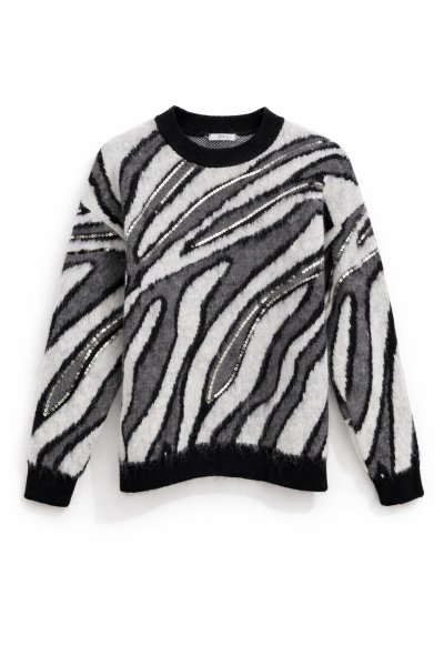 JY001 7807 ZEBRA PULLU KAZAK