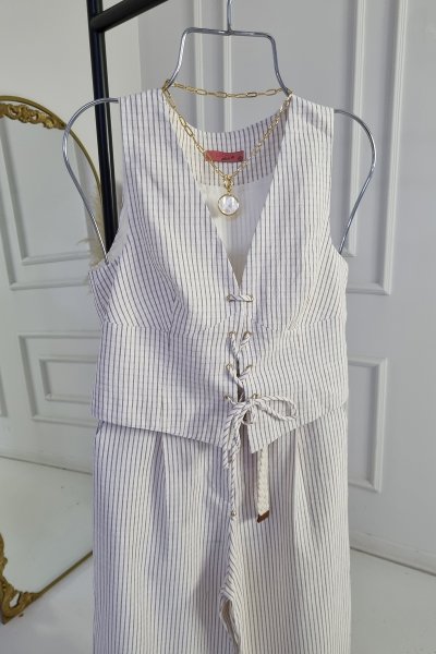 170 00402 ÇİZGİLİ YELEK