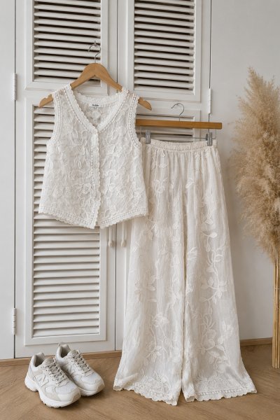 180 39827 Nakışlı Pantolon