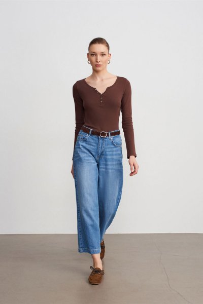 140 72298 Kemerli Jean Pantolon