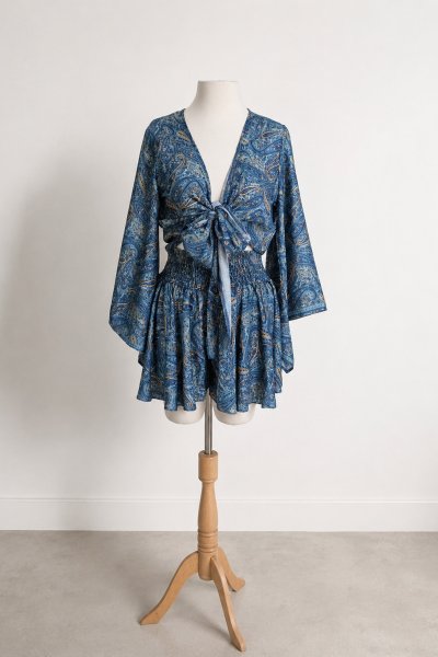180 40016 Kimono Şort Takım
