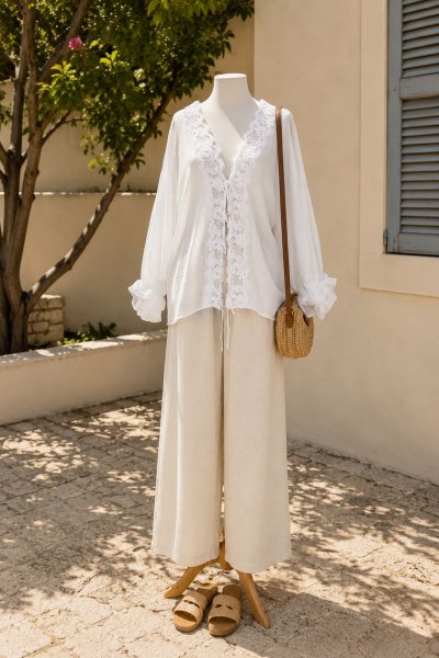 105 5108 Dantelli Gömlek