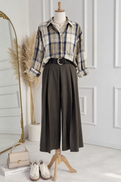 140 72796 Kemerli Culotte Pantolon